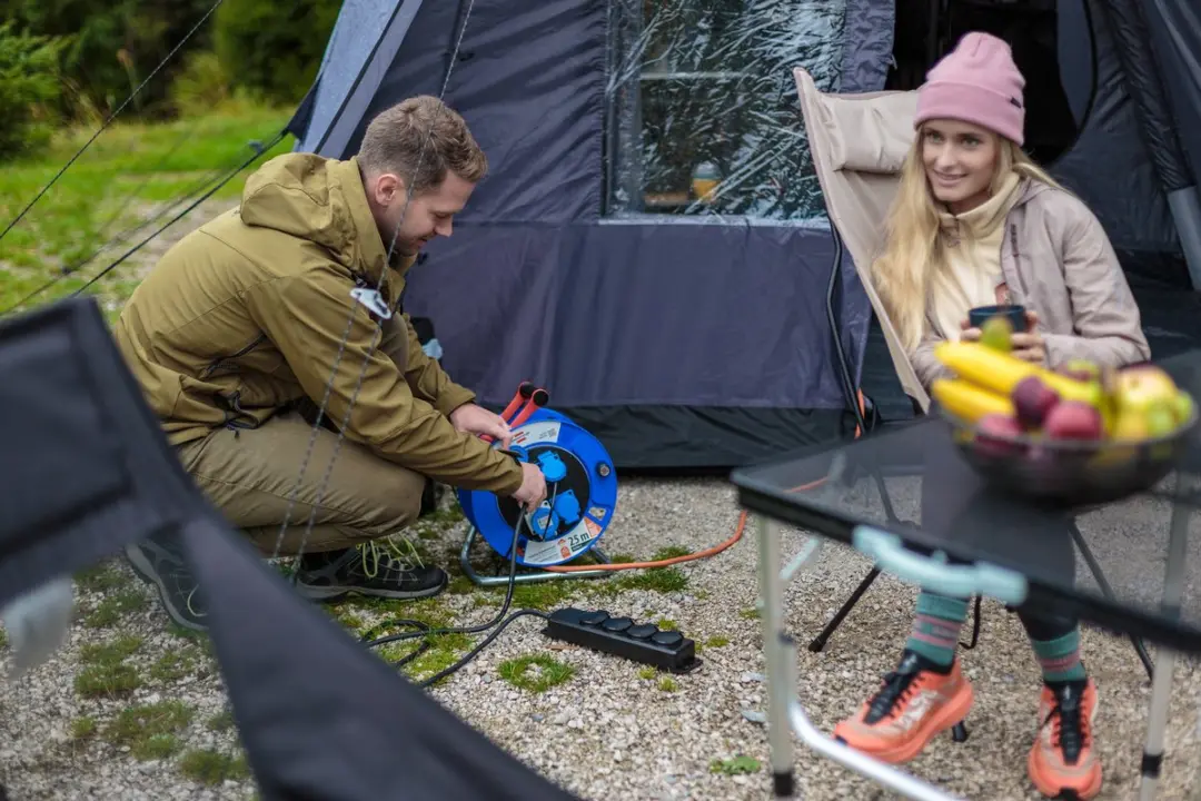 Brennenstuhl Camping Kabelhaspel 25m Oranje - 3500W