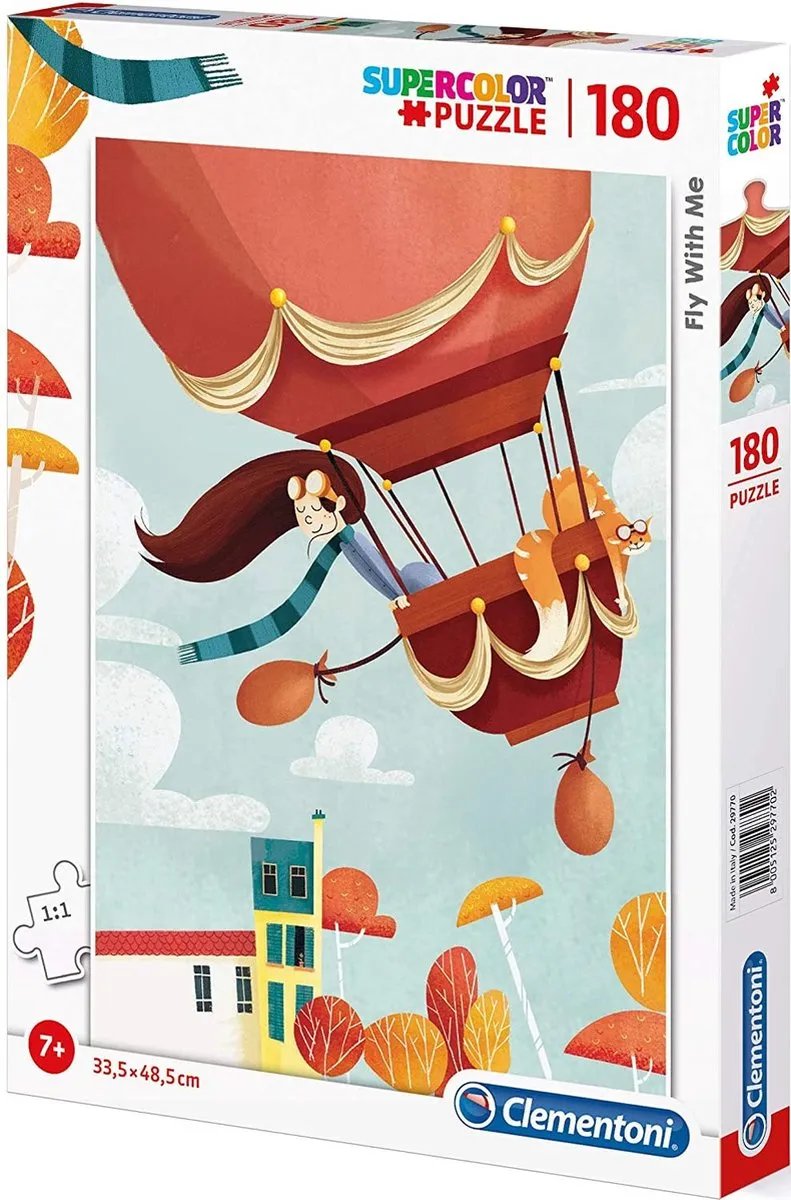Clementoni Fly With Me Junior Legpuzzel 180 Stuks - Multicolor