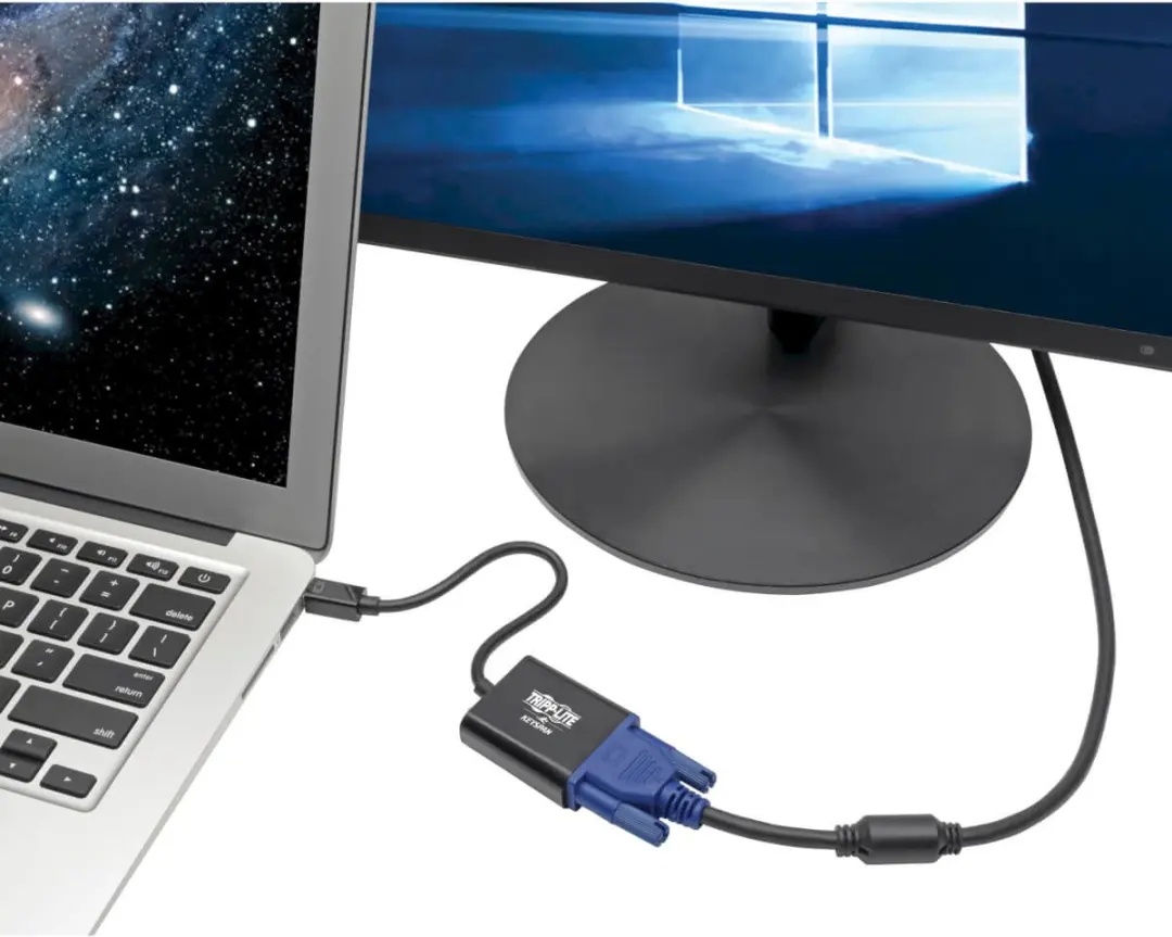 Tripp Lite P137-06N-VGAB Mini DisplayPort naar VGA Kabel - 0,15m - Zwart