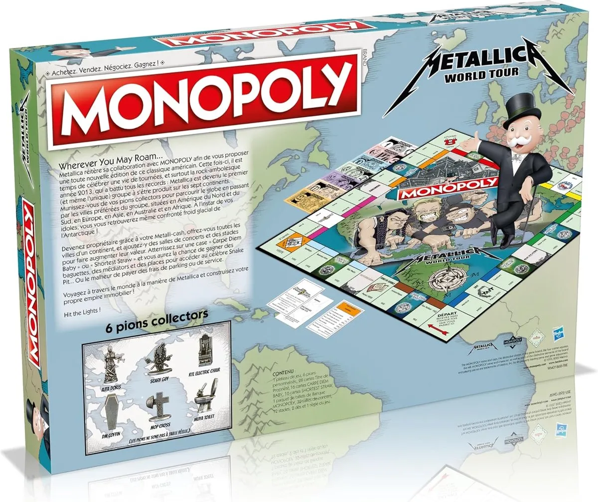 Winning Moves Monopoly Metallica World Tour - 2 tot 6 Spelers