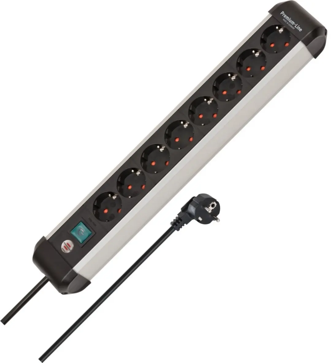 Brennenstuhl Premium Alu-Line 8-voudig 3m Stekkerdoos