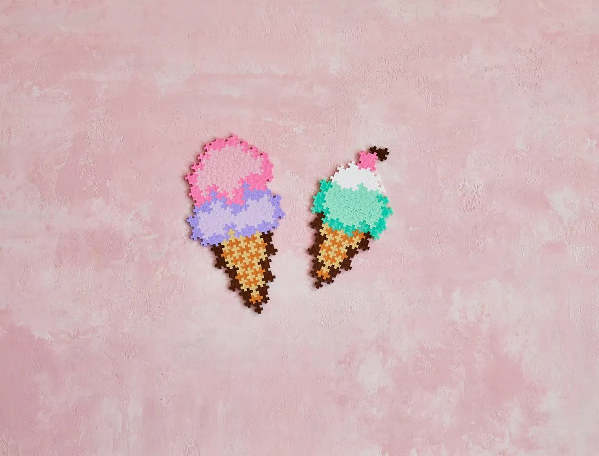 Plus-Plus Puzzle by Number Ice Cream Cones 4346 - 250 Stuks