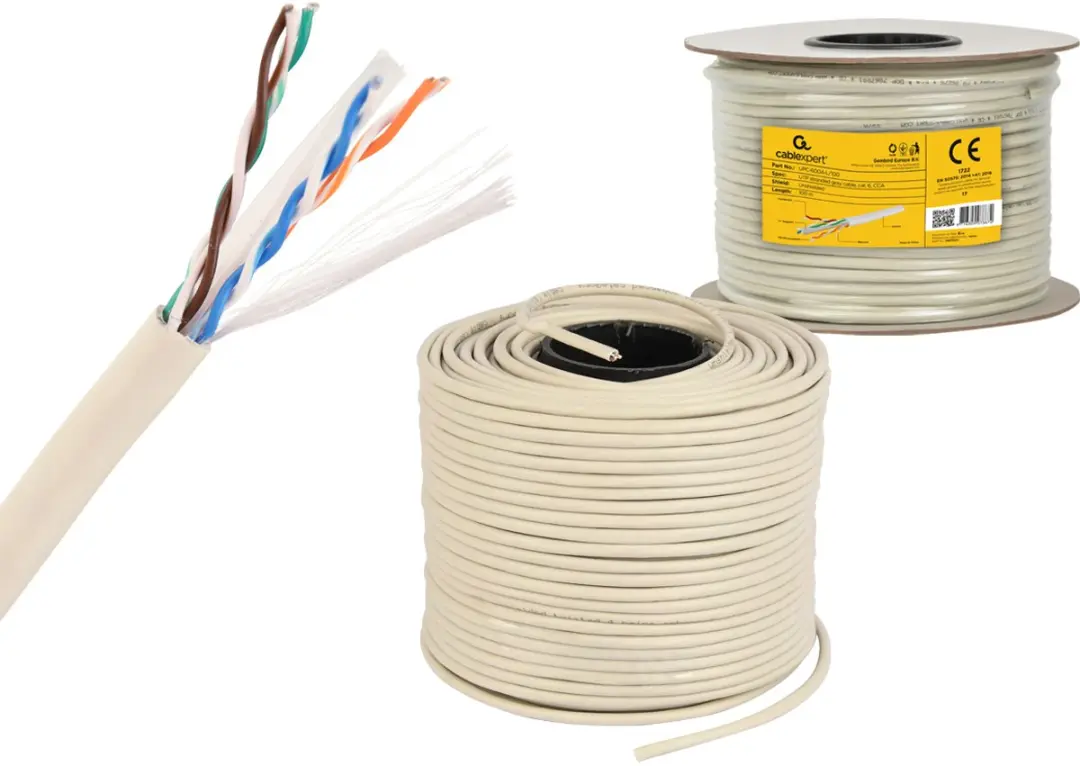 Cablexpert CAT6 UTP CCA Kabel - 100m - Grijs
