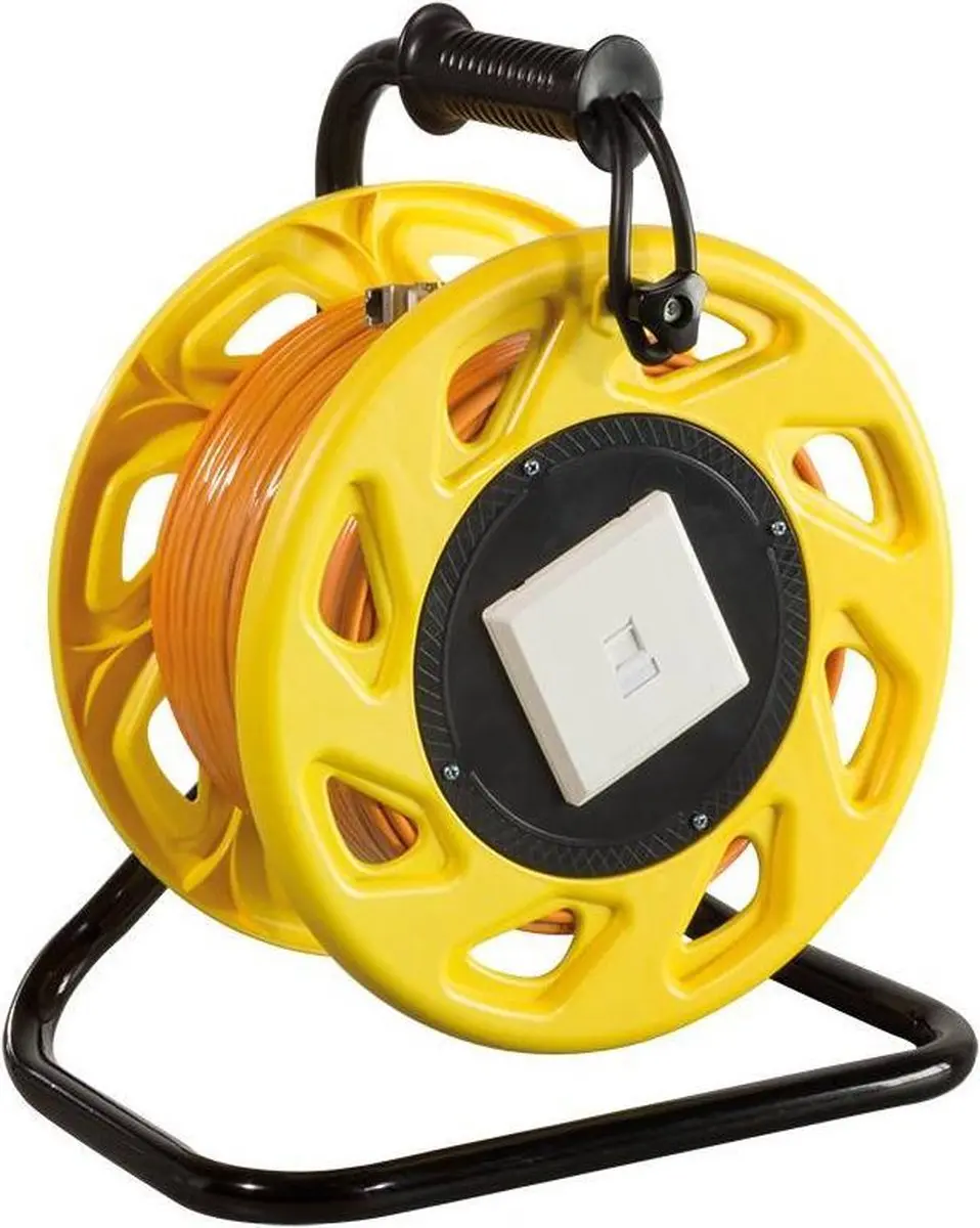 Cat 6A S/FTP Netwerkkabel 60m - Oranje