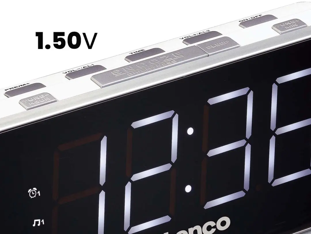 Lenco CR-18 Wekkerradio - Wit