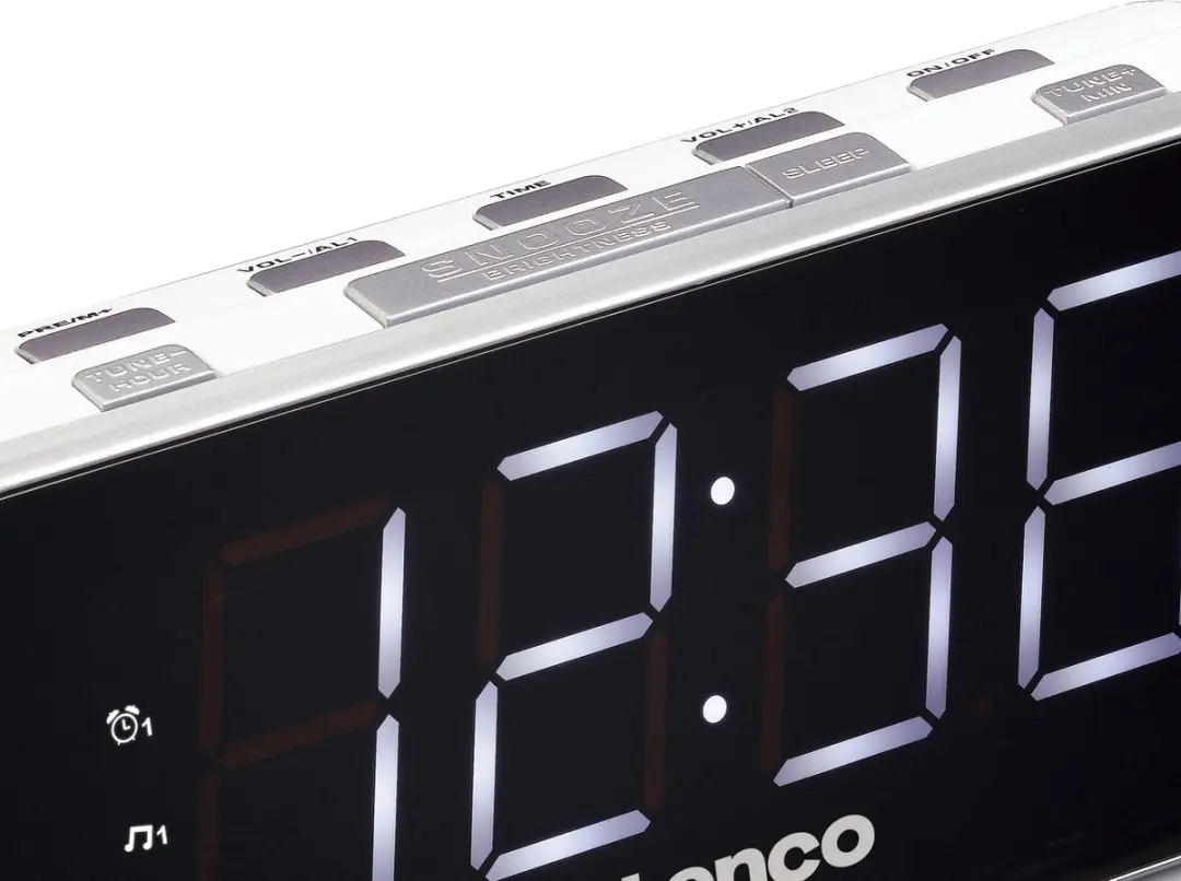 Lenco CR-18 Wekkerradio - Wit