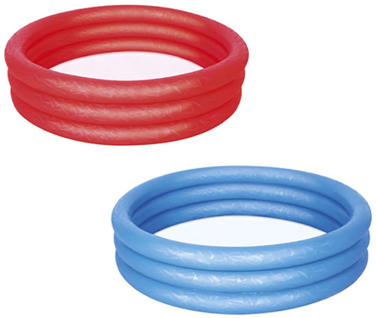 Bestway Kinderzwembad 122cm - 3 Ringen - Rood/Blauw