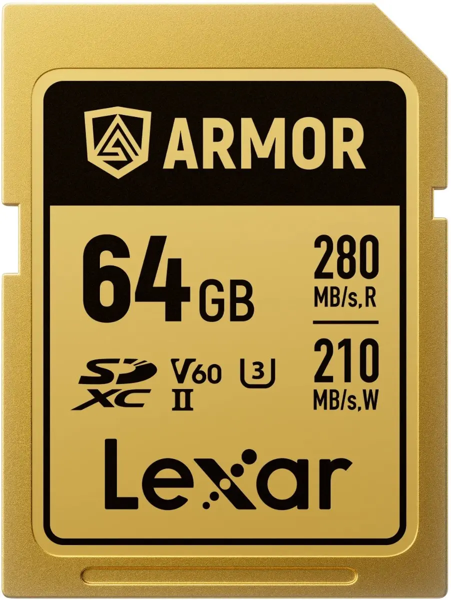 Lexar SDXC Pro Gold Series ARMOR UHS-II 64GB
