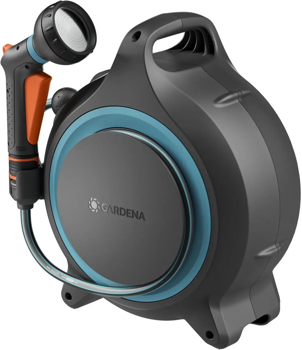Gardena MoveMatic Draagbare Slangenbox 12,5m - 8,5mm - Donkergrijs