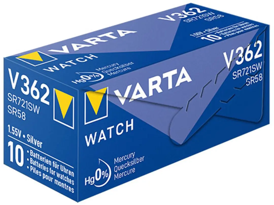 Varta V362/SR58 Knoopcelbatterij 1,5V - 10mAh
