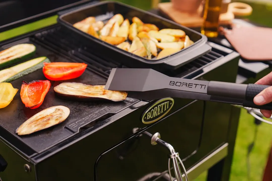 Boretti Carbone Grillplaat BBA130 - Gietijzer - Zwart
