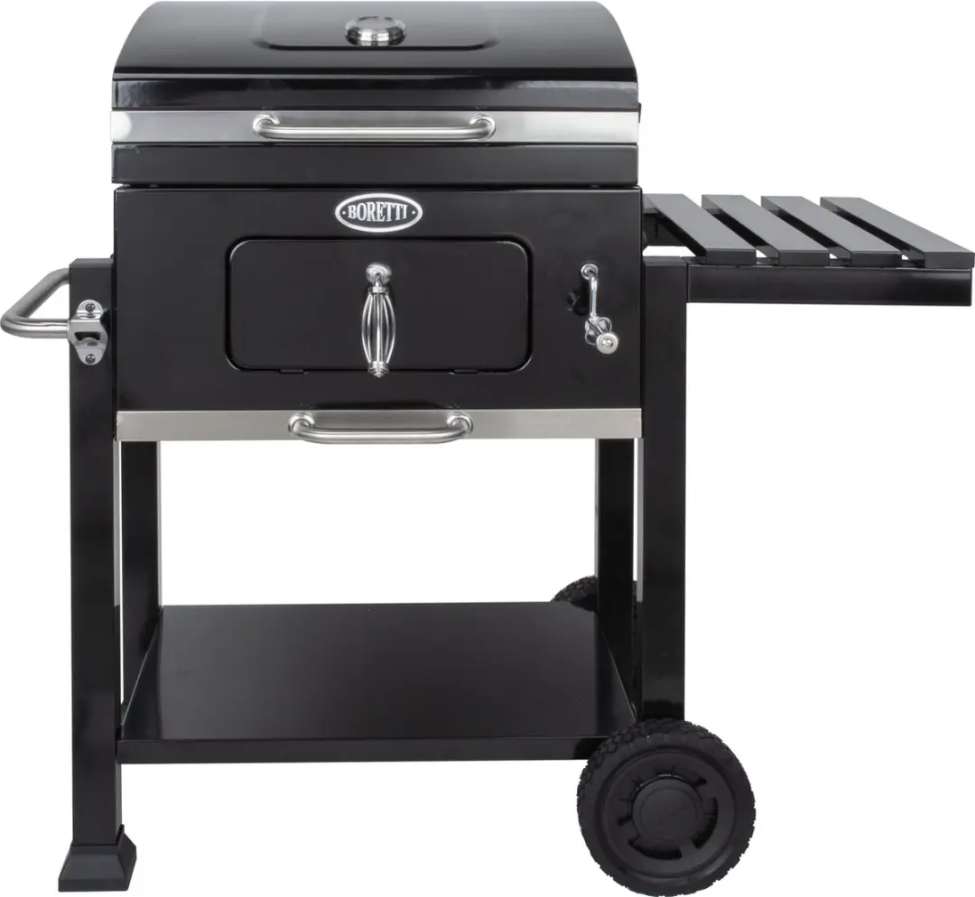 Boretti Carbone Grillplaat BBA130 - Gietijzer - Zwart