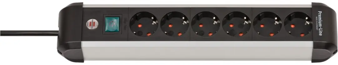 Brennenstuhl Premium Alu-Line Stekkerdoos 6-voudig 3m