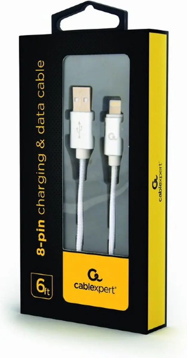 Cablexpert 8-Pin USB-C Kabel 1.8m - Zilver