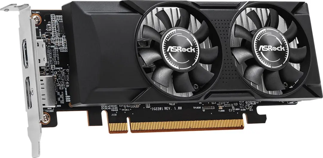 ASRock Intel Arc A310 Low Profile 4GB GDDR6 - Zwart - afbeelding 6 van 6