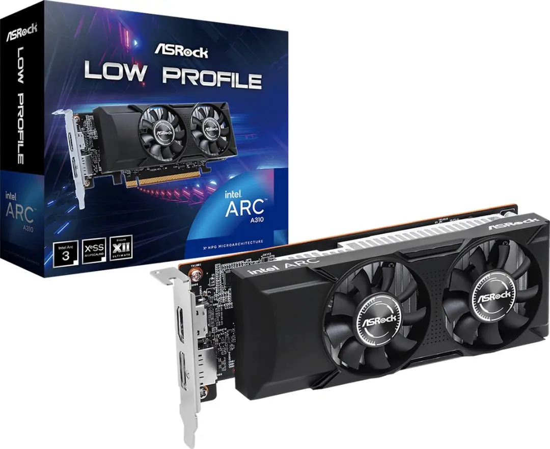 ASRock Intel Arc A310 Low Profile 4GB GDDR6