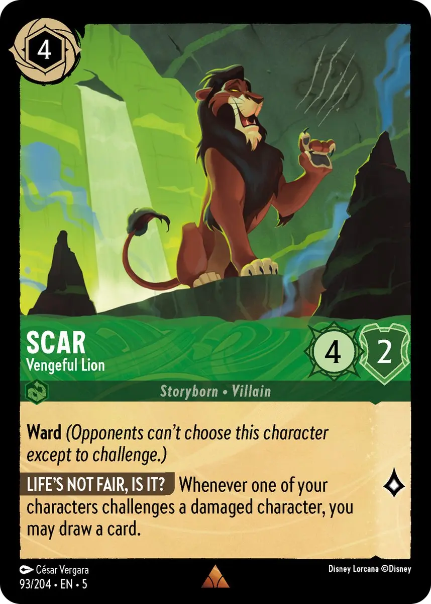 Ravensburger Disney Lorcana Ursula's Return Starter Deck - Scar & Kronk - 11098381