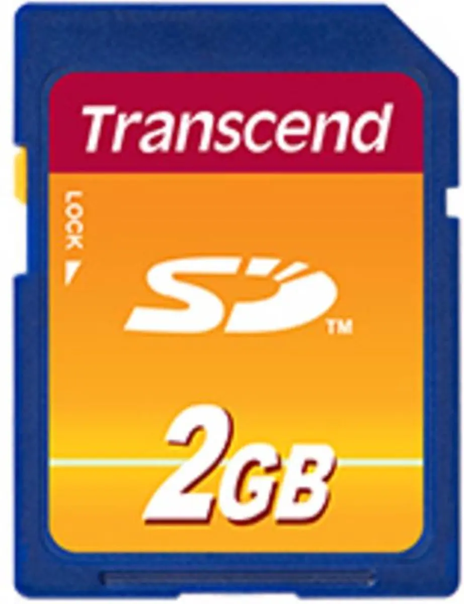 Transcend 2GB SD Geheugenkaart TS2GSDC