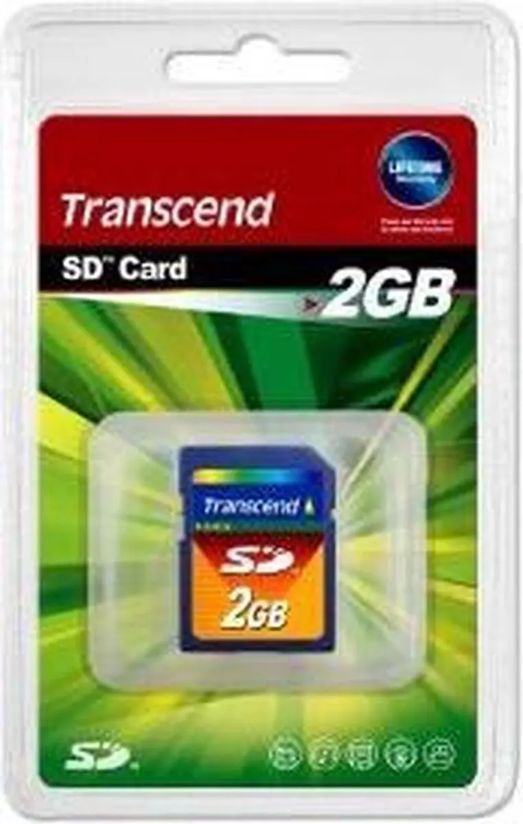 Transcend 2GB SD Geheugenkaart TS2GSDC