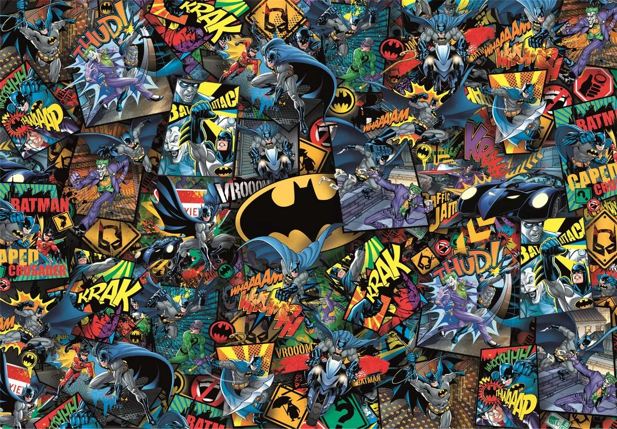 Clementoni Batman DC Puzzel 1000 Stuks - Multicolor