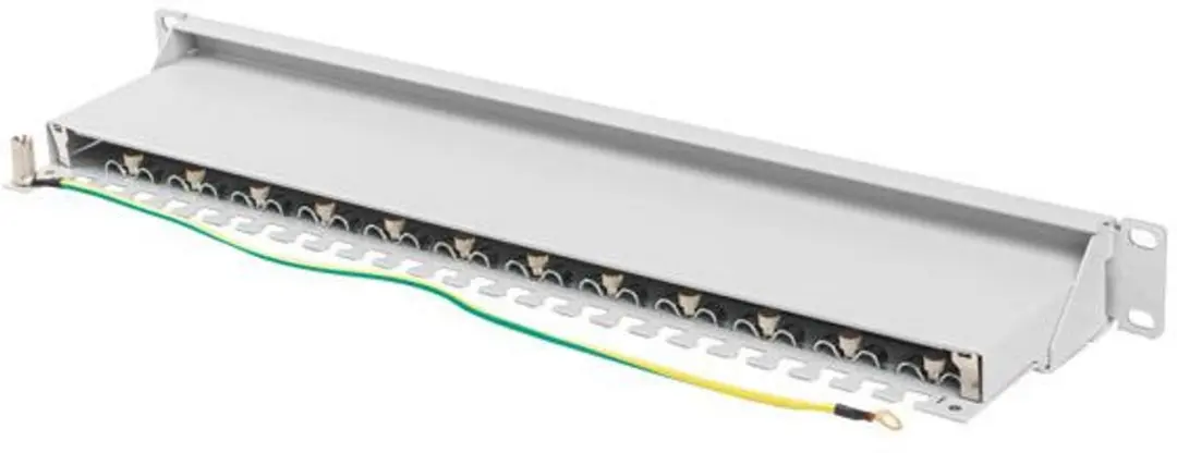 Lanberg Patchpanel 24 Poorts Cat 7 1U - Grijs