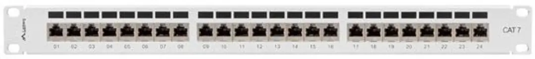 Lanberg Patchpanel 24 Poorts Cat 7 1U - Grijs