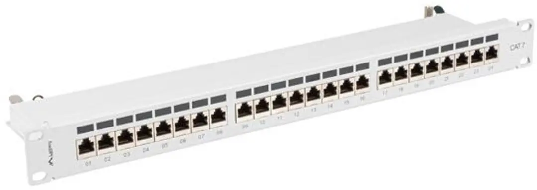 Lanberg Patchpanel 24 Poorts Cat 7 1U - Grijs