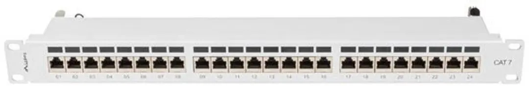Lanberg Patchpanel 24 Poorts Cat 7 1U - Grijs - afbeelding 6 van 6