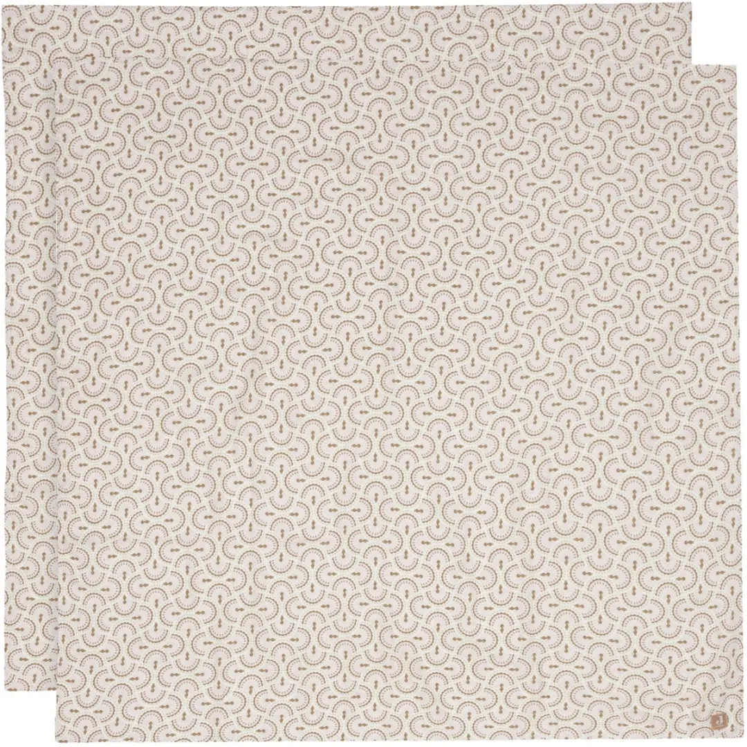 Jollein Hydrofiele Doek Large 115x115cm Soft Plumes - 2 Stuks