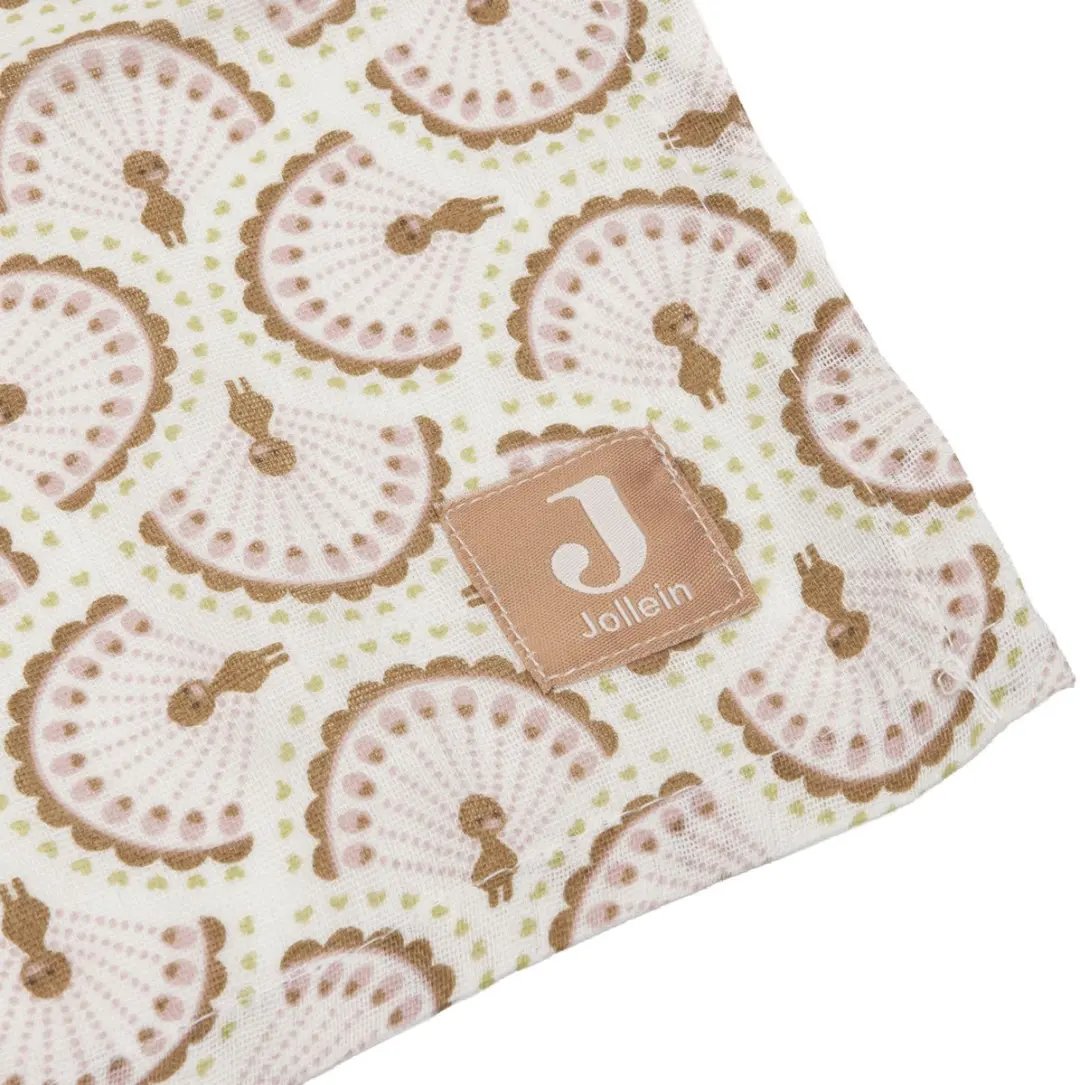 Jollein Hydrofiele Doek Large 115x115cm Soft Plumes - 2 Stuks