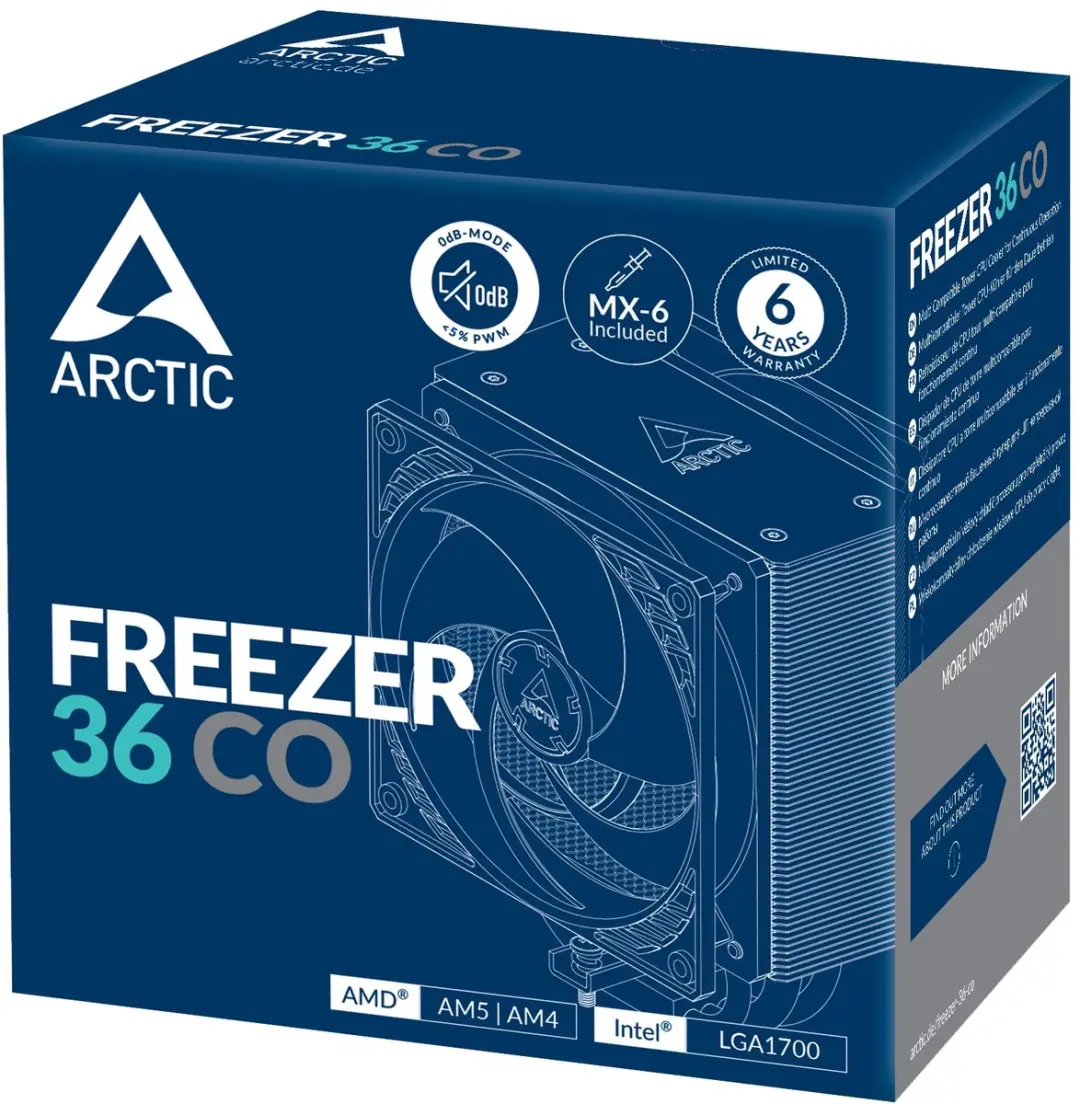 Arctic Freezer 36 CO ACFRE00122A Koeler - 120mm Zwart
