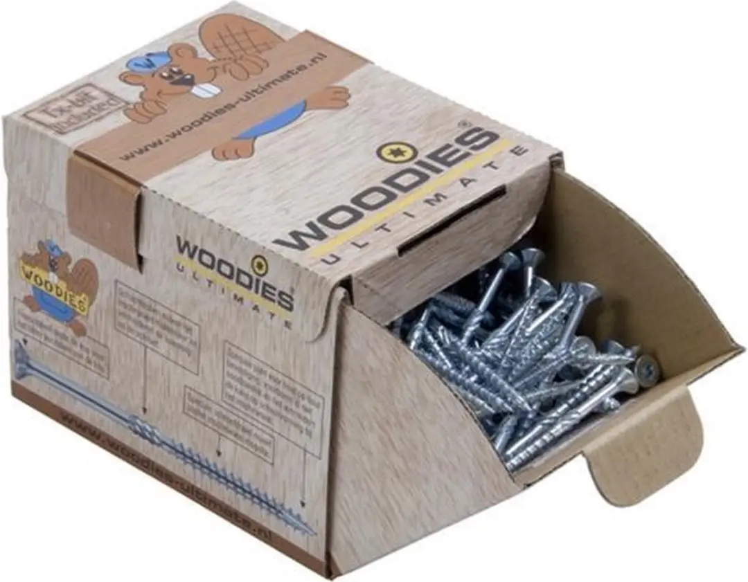 Woodies Ultimate Torx Platverzonkenkopschroef 5x80 - 200 Stuks - Grijs