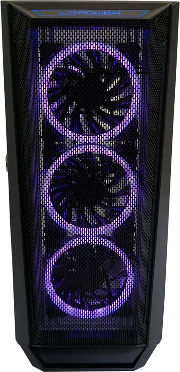 LC Power Holo-1_X Midi Tower Wit - 4x 2.5" / 2x 3.5" - 4 Ventilatoren