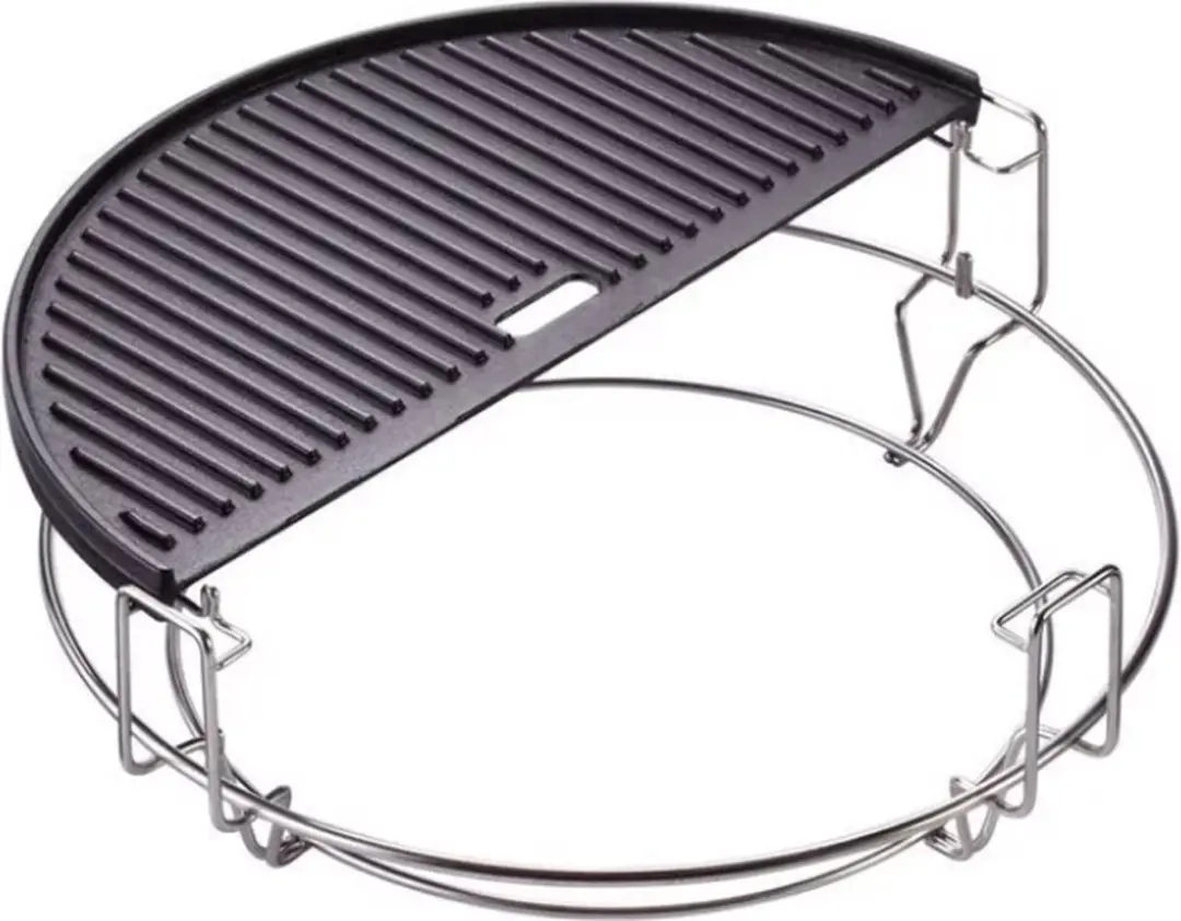 Kamado Joe Halve Maan Gietijzeren Bakplaat STKY-00011551 - Zwart - afbeelding 6 van 6