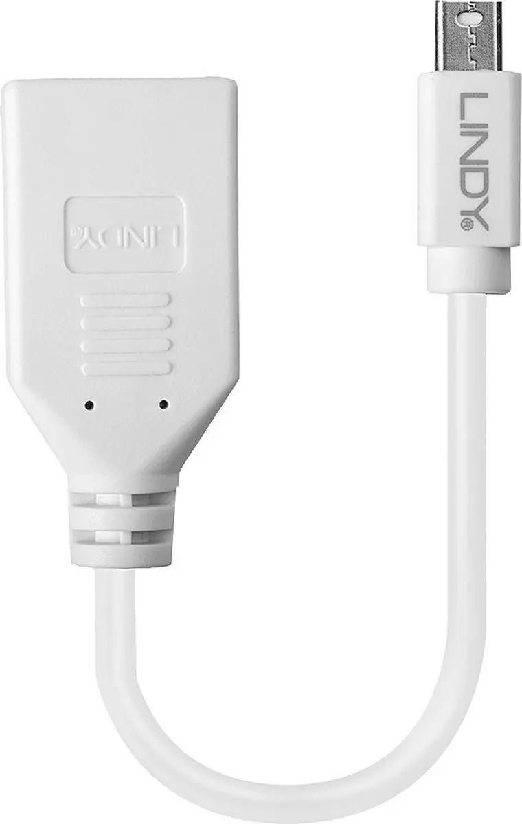 Lindy 41021 DisplayPort naar Mini-DisplayPort Adapterkabel - Wit