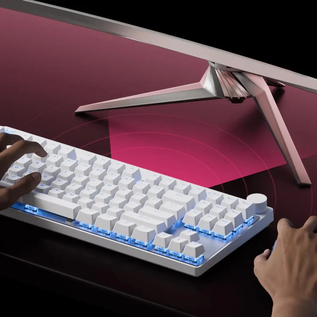 MCHOSE Mix 87 Gaming Keyboard - Wit - 80% Layout