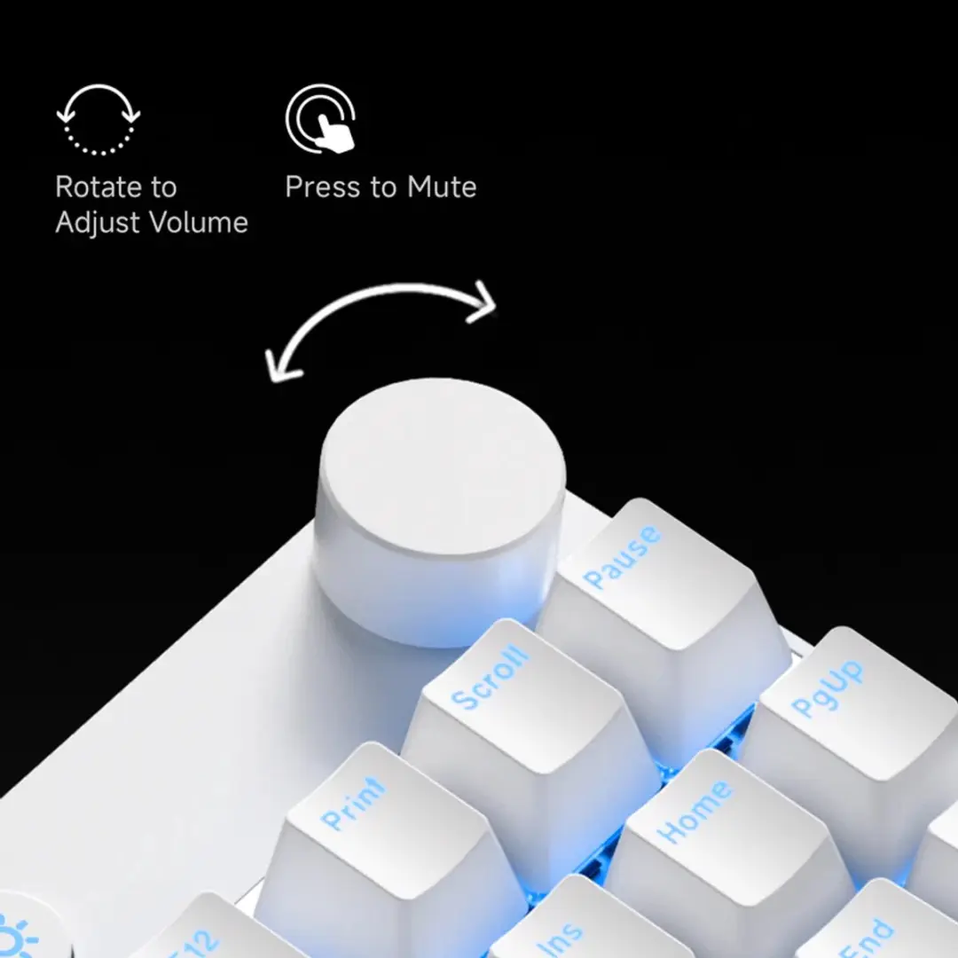 MCHOSE Mix 87 Gaming Keyboard - Wit - 80% Layout