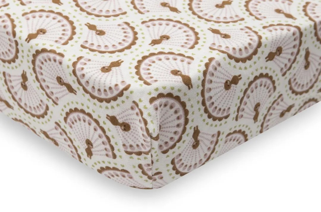 Jollein Jersey Hoeslaken Soft Plumes 40/50x80/90cm - Roze