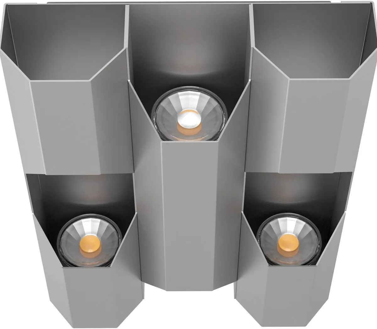 Eglo Zinacua Wandlamp GU10 - 4x 4,5W - Ø22,5cm - Zilver