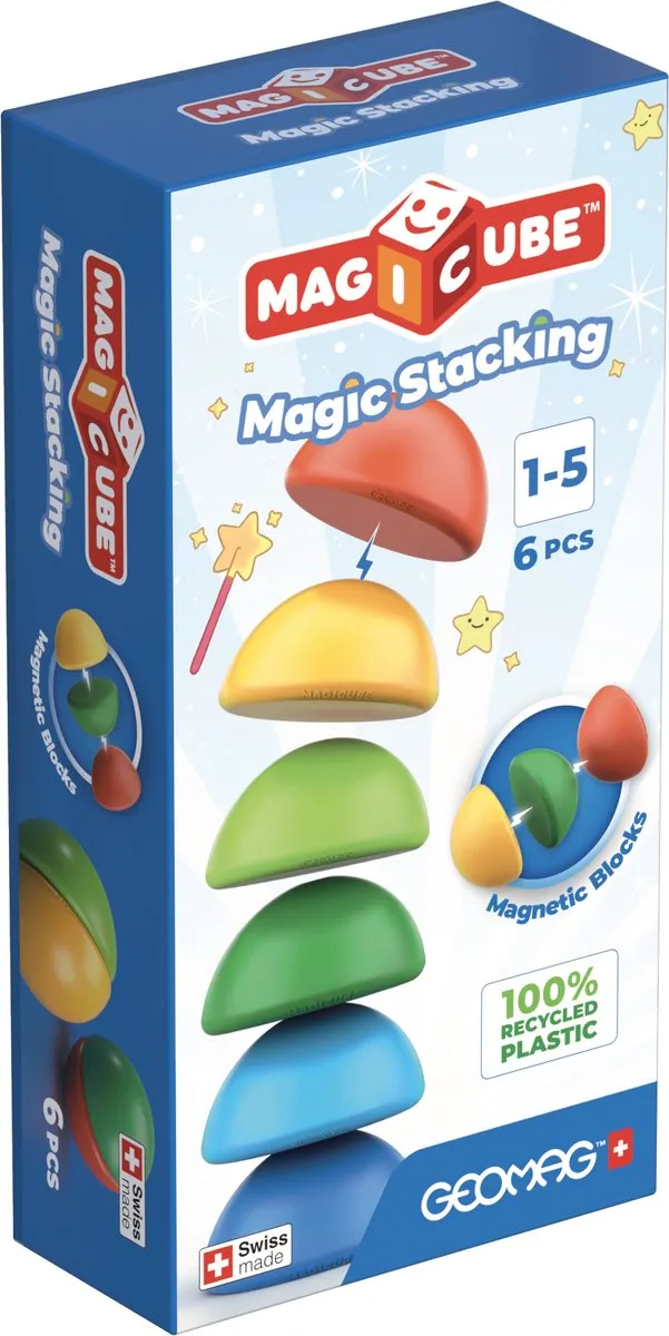Geomag MagiCube Magnetische Bouwblokken 6-delig