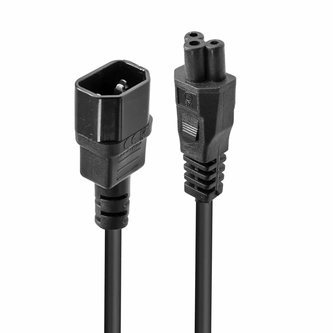 Lindy Stroomkabel C14 naar C5 3.0m - Zwart