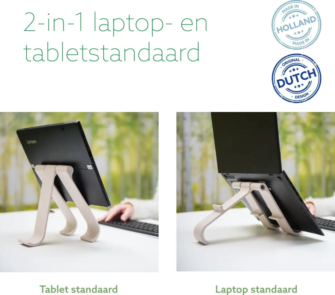 R-Go Treepod RGOTPW Laptop/Tabletstand - 17-22" - Wit