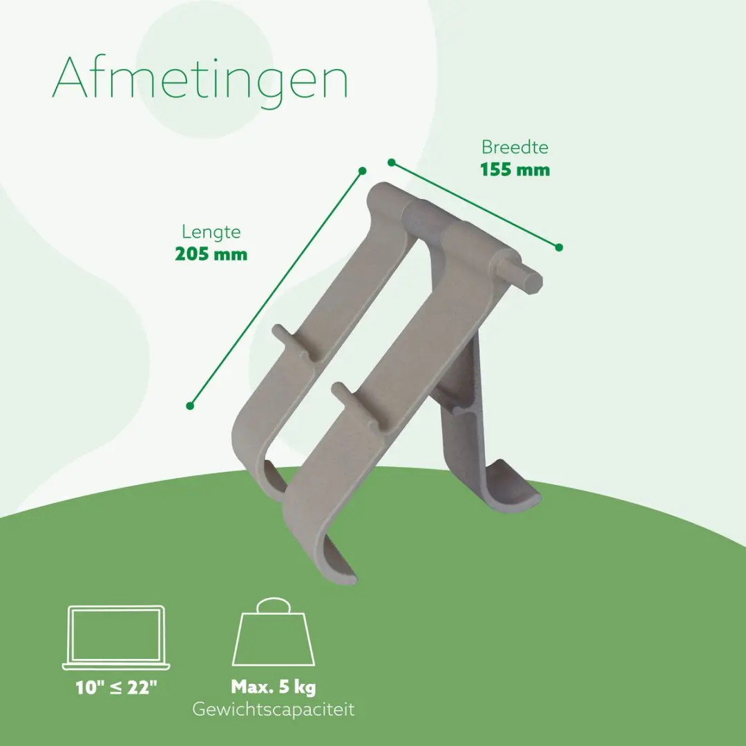 R-Go Treepod RGOTPW Laptop/Tabletstand - 17-22" - Wit - afbeelding 6 van 6
