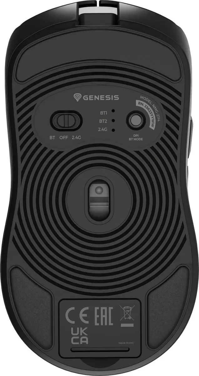Genesis Zircon 500 Gamingmuis NMG-2113 - Draadloos 10.000DPI - Zwart