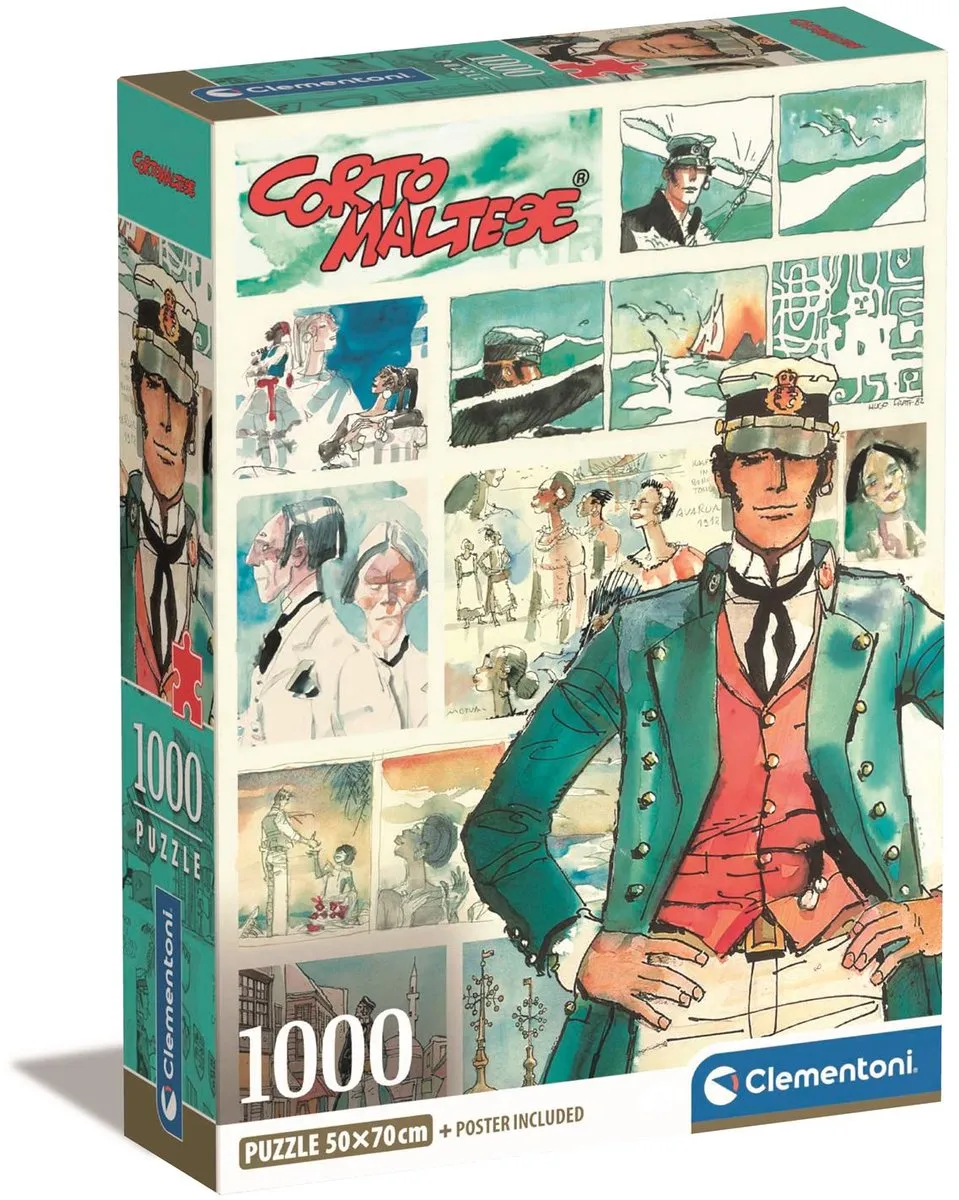 Clementoni Corto Maltese Kerstpuzzel 1000 Stuks