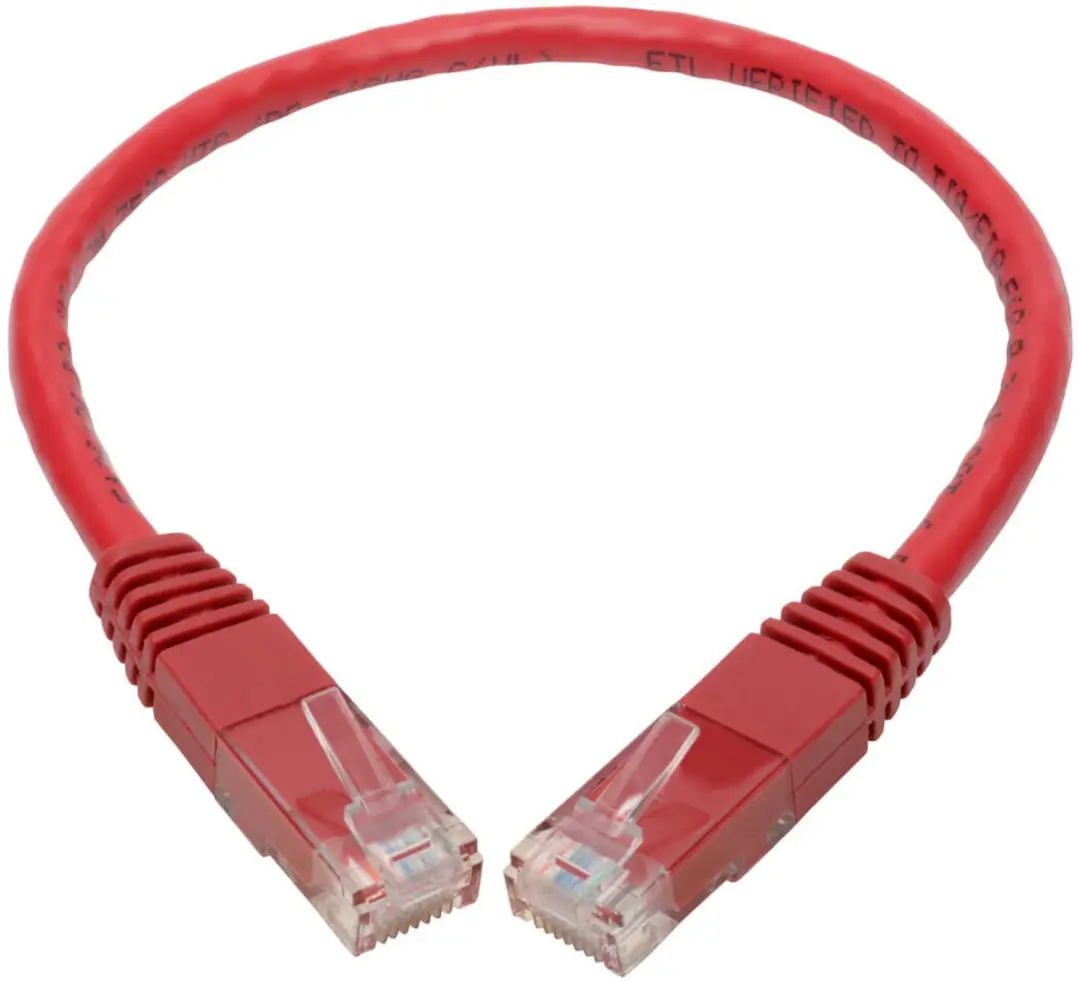 Tripp Lite N200-001-RD Netwerkkabel Cat6 0,31m - Rood