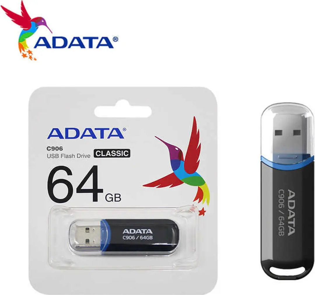 ADATA C906 USB-stick 64GB - Zwart