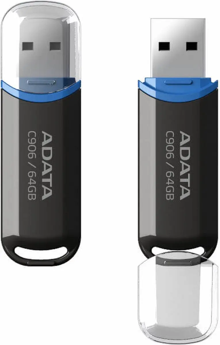 ADATA C906 USB-stick 64GB - Zwart
