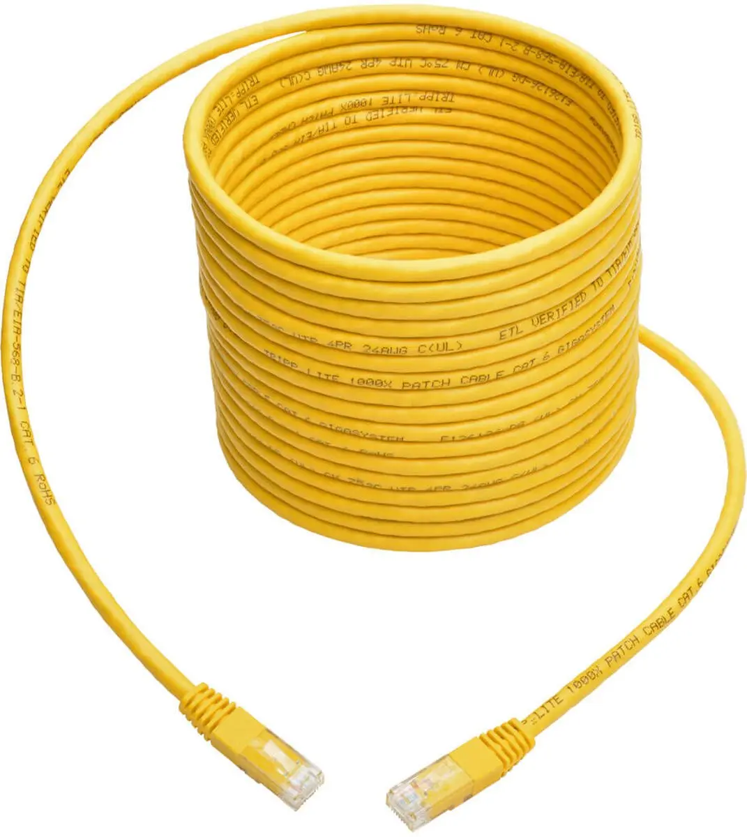 Tripp Lite N200-020-YW Patchkabel Cat5e/6 - Geel - 20ft