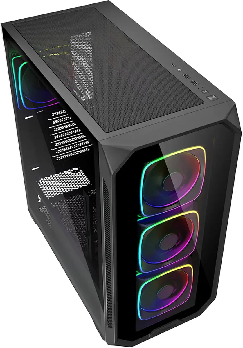 Sharkoon AK5G RGB Midi Tower - Zwart